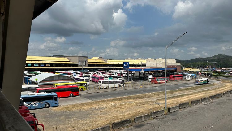 image, bus station, panama city, paypal travel scam