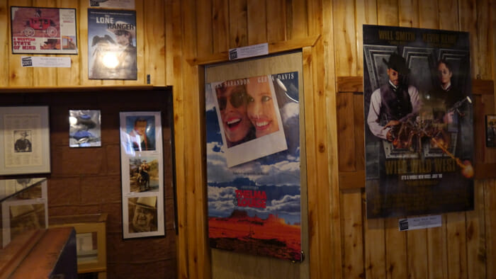 Inside Goulding's Museum the movies shot in Monument Valley are celebrated.
