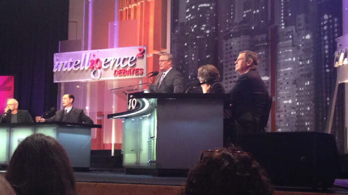 a nerdy new york city trip should include the Intelligence Squared Debate.