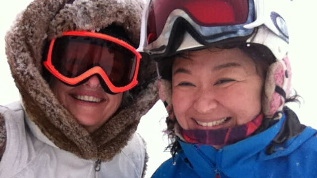 Me and Junko, my Max4 Ski Instructor.