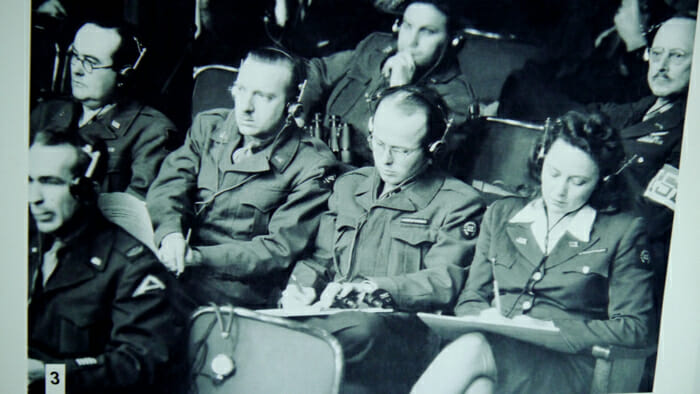 Walter Cronkite was one of the media covering the trial. nuremberg