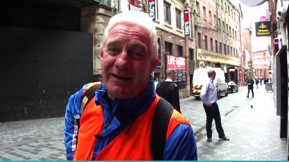 Liverpudlian in front of the Cavern Liverpool and the Cavern