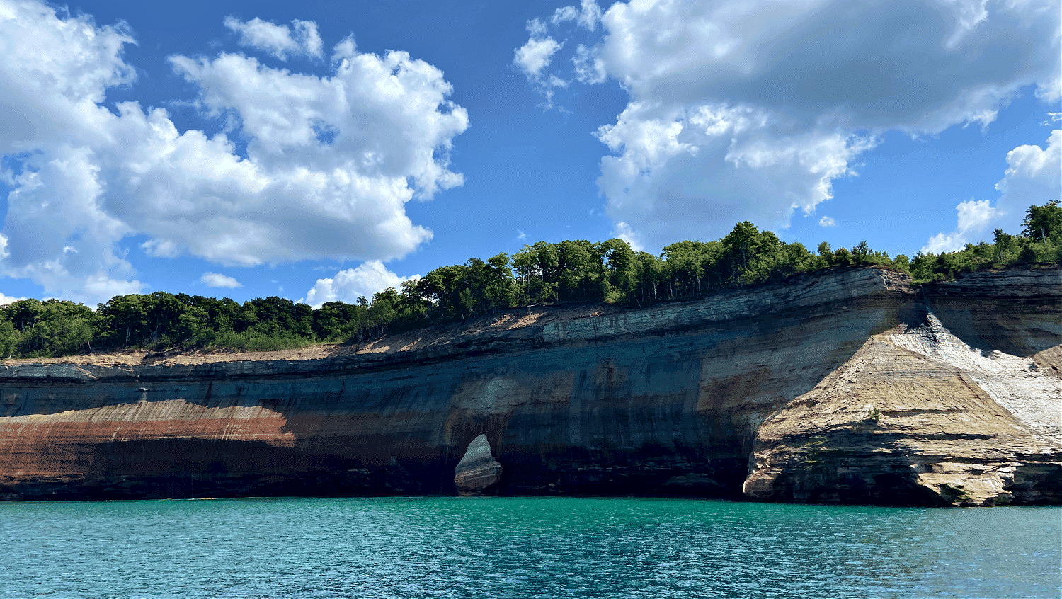 Pictured Rocks National Lakeshore was a stop on this solo rv trip